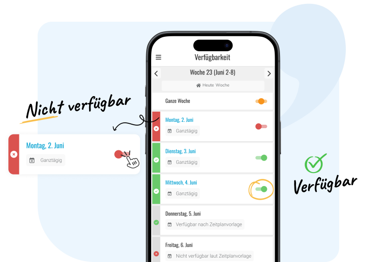 Mitarbeiter App Nostradamus verfügbarheit