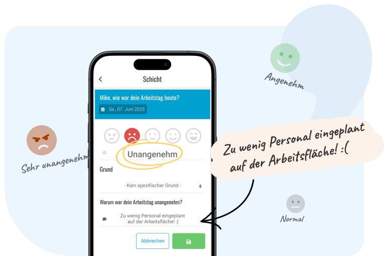 Mitarbeiter App- Mitarbeiterzufriedenheit Nostradamus