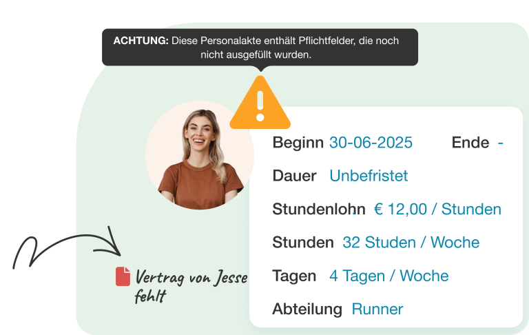 Mitarbeiterakten Nostradamus bietet ein digitales Personalakten-System, mit dem Sie sofortigen Zugriff auf Personalinformationen in der Cloud haben. Verwalten Sie persönliche Daten, Verträge, Schulungen und Gehälter einfach in den Akten. Der direkte Zugriff auf wichtige Dateien sorgt für eine effizientere Personalverwaltung.